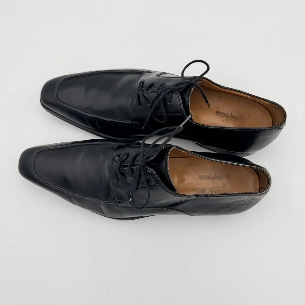 Magnanni for Neiman Marcus Black Leather Oxfords 11 M